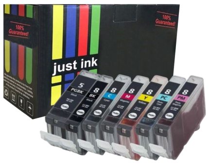 Compatible Canon PGI-5BK/CLI-8 (+ PC & PM) Ink Cartridge Multipack